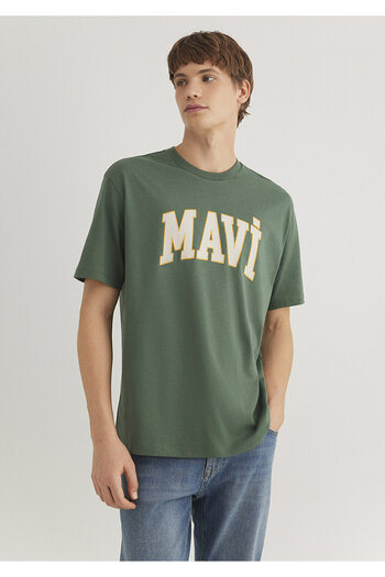Mavi Πράσινο μπλουζάκι με λογότυπο Loose Fit / Loose Relaxed Fit0611711-81570