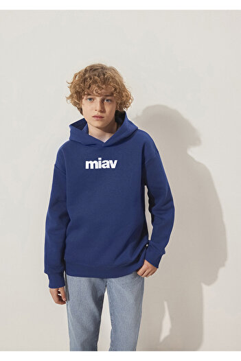 Mavi Miav Printed Hooded Sweatshirt 6S10028-70722