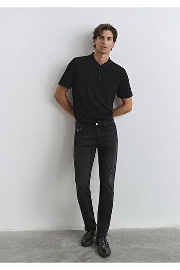 Mavi Jake Lux Schwarz Anthrazit Jean Hose 0042286544