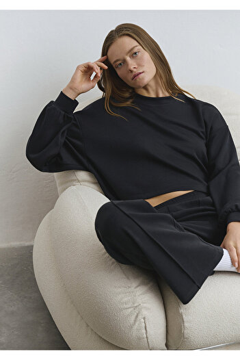 Mavi Crew Neck Black Sweatshirt 1s10061-900