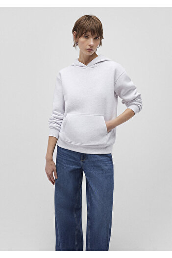Mavi Hooded Light Gray Basic Sweatshirt167299-85438