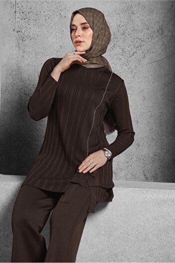 Alvina 44955 Model Stone Printed Trousers Set