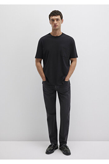 Mavi Black T-Shirt - Pocket Detailed, Loose Fit066248-900