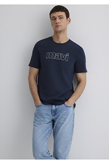 Mavi Tričko Slim Fit / Slim Fit s potištěným logem 065781-28417