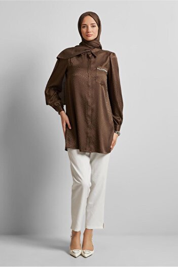 Alvina Satin Jacquard Tunic 45724