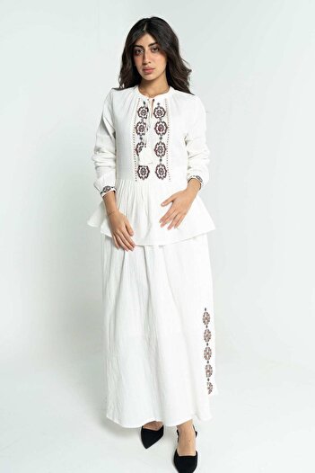 DALYDRESS Embroidered Long Skirt