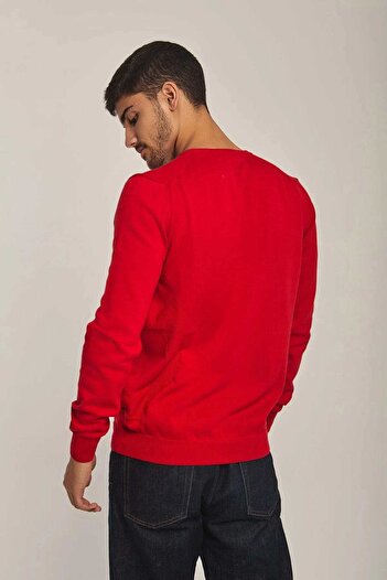 DALYDRESS Mens Solid V-Neck Sweater