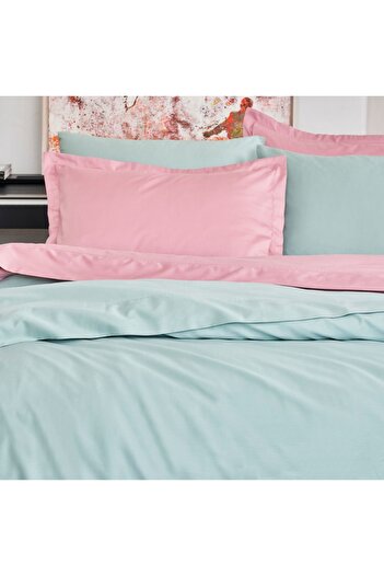 Linens Mix&Match Cotton Single Satin Duvet Cover Dusty Rose