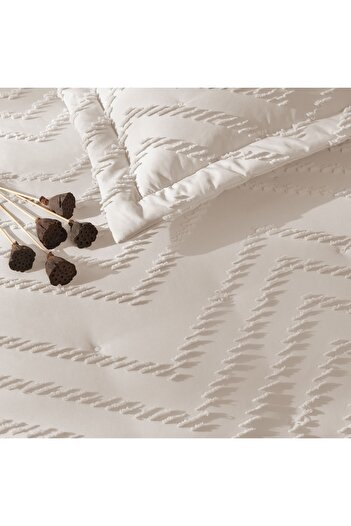 Linens طقم مفرش سرير فردي بورنيو حجري