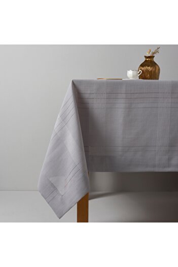 Linens Basic 160X220 cm Tablecloth Gray