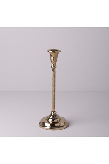 Linens Armina Paslanmaz Çelik 28 cm Şamdan Gold