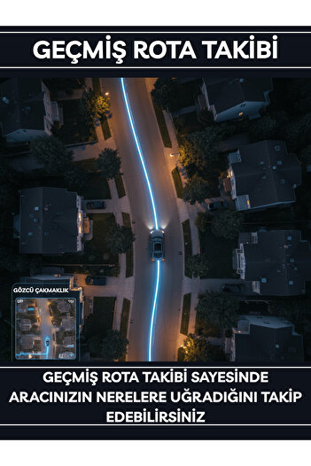 Gözcü Mobil Çakmaklık Araç Takip Cihazı Geofence Araç Takip Sistemi Anlık Konum Geçmişe Dönük Konum