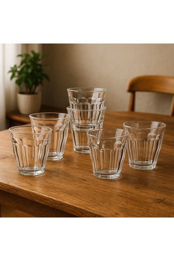 Duralex A Set Of 6 French-made Tea Cups, Size 130 Ml, Multi-use