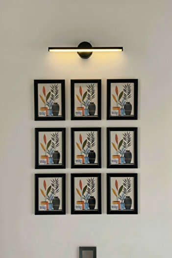 Wooden Factory 9-Piece 15X21 Black Picture Frame – Modern and Stylish Designed Decorative Set