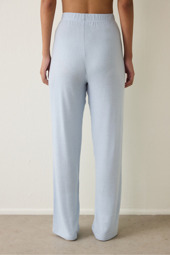 Penti Pantaloni de pijama cu efect termic Tea Time albastru deschis