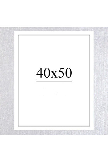 AS TİCARET 40X50 Frame (Without Poster) - White