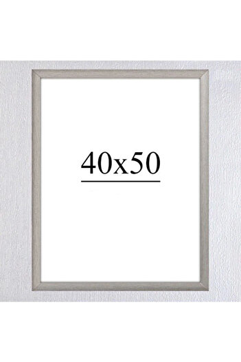 AS TİCARET 40X50 Frame (Without Poster) - Silver