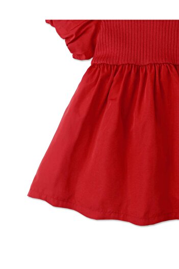 Gingersnaps Girls' Short Sleeve Dress with Ruffles