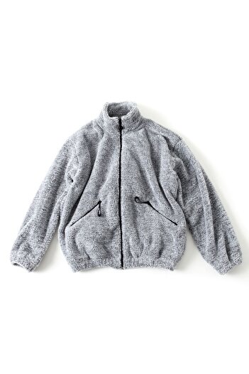 ROBERTO BORNOVA Unisex Γκρι Oversize Λούτρινο Μπουφάν