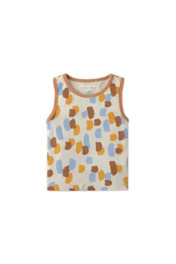 Gingersnaps Boys' Printed Sleeveless Baby T-Shirt