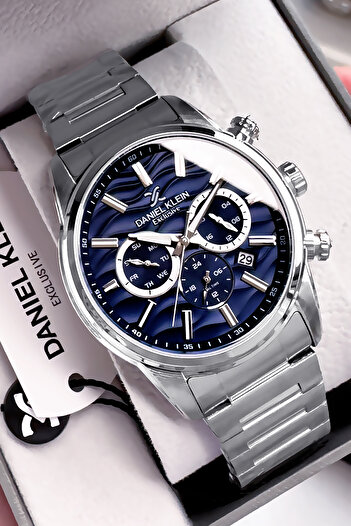 Daniel Klein Exclusive Men Wristwatch 3 Atm Waterproof Silver Color Steel Band Gift Bracelet Dke2129C3