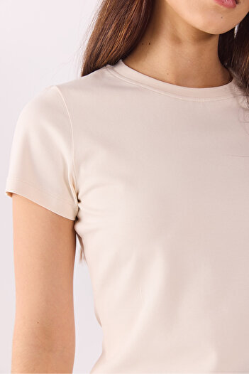 VENA Βασικό μπλουζάκι RACHEL Bicykle Collar Slim Fit