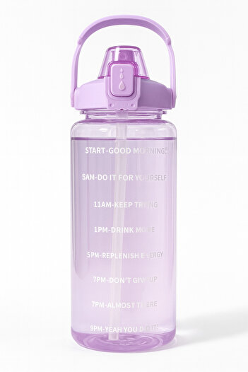 BEYZANA Transparent Motivational Water Bottle Water Bottle