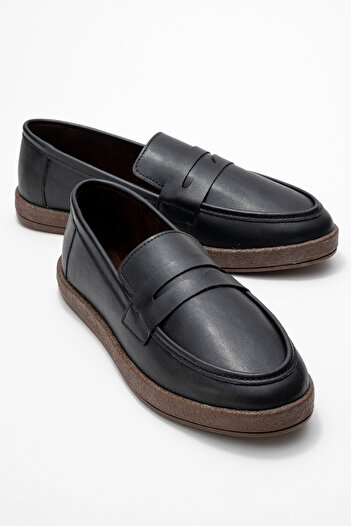 by selvi Lukka Shoes Чоловічі чорні лофери з штучної шкіри Livya