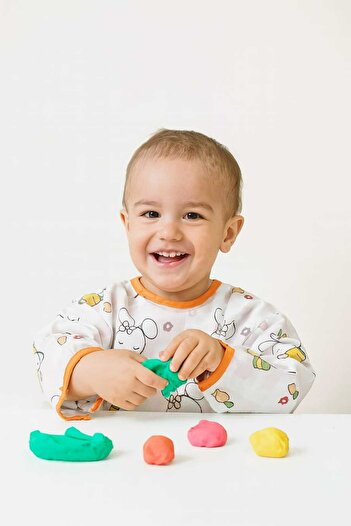 MİLAYS LİFE HOME COLLECTİON UNISEX ΒΡΕΦΙΚΟ ΣΑΛΙΑ ΜΑΚΡΥΜΑΝΙΚΟΥ ΜΑΝΙΚΙΟΥ ΜΕ ΤΣΕΠΕΣ ΓΙΑ ΔΡΑΣΤΗΡΙΟΤΗΤΑ ΚΑΙ ΧΟΜΠΙ
