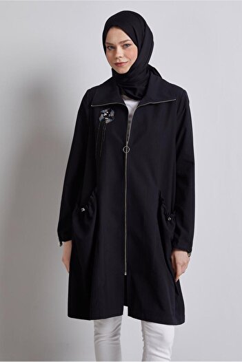 Alvina Zippered Gi̇Y Jacket