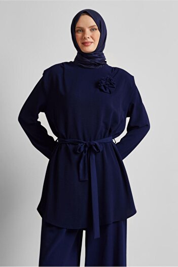 Alvina Brooch Detail Trousers Suit 44758
