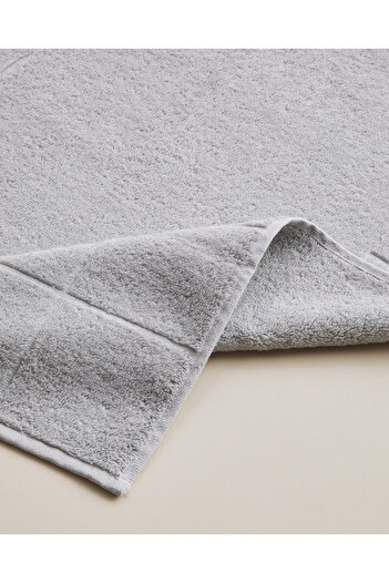 English Home Πετσέτα ποδιών Chequer Cotton 50x70 cm Γκρι