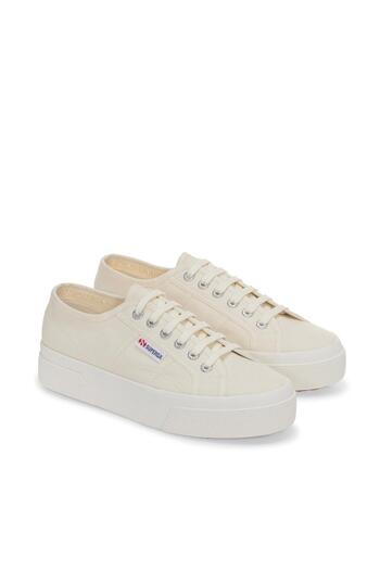 Superga Unisex béžové tenisky na platformě 2740