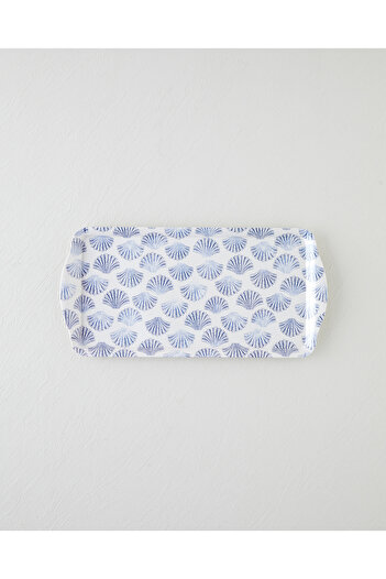 English Home Seabreeze Melamin Tepsi 37x18 cm Mavi - Yeşil
