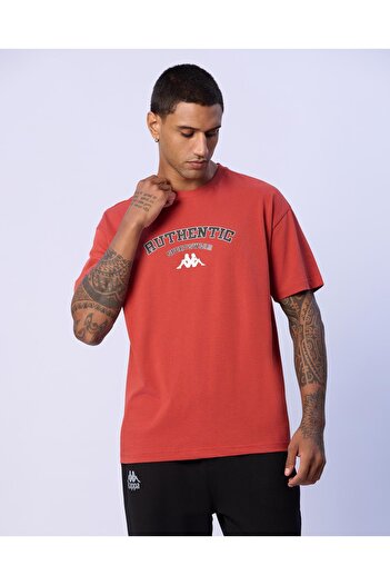 Kappa Dean T-Shirt Erkek Kırmızı Regular Fit Tişört