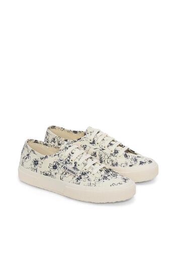 Superga 2750 Sketched Flowers Women's Beige Sneakers