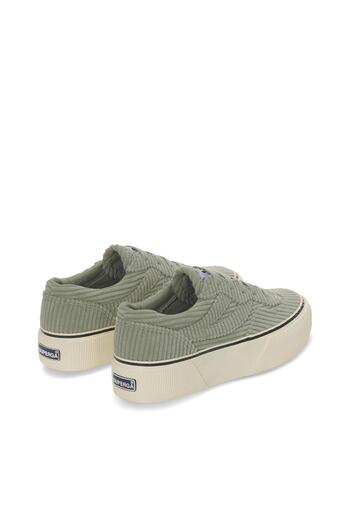 Superga 3041 Revolley Platform Corduroy Kadın Gri Platform Sneaker