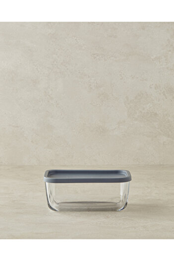 English Home 1170 ml Gray Fresh Safe Glass Storage Container