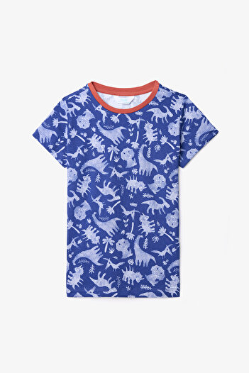 Penti Set de pijamale pentru băieți Wild Deep Blue
