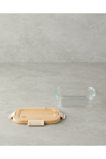 English Home Clear All Fresh Glass 640ml Rectangular Storage Container