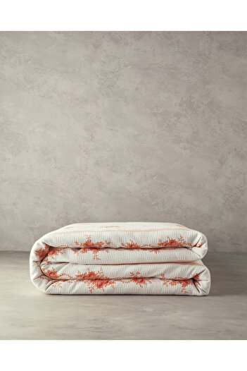 English Home Flower Line Çift Kişilik Pike Turuncu