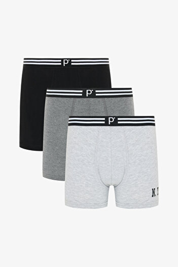Penti Boxer pentru bărbați din bumbac City, 3 piese, multicolore