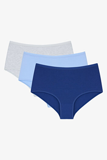 Penti Blue Dream Cotton 3-teiliges Highwaist-Slip in mehreren Farben