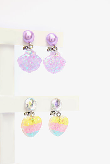 Penti Girl's Shell Colorful Earrings