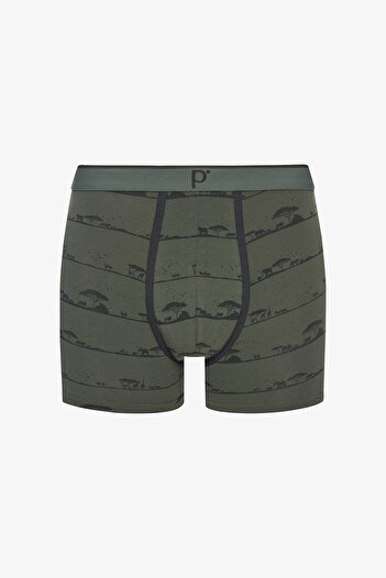 Penti Boxer pentru bărbați din bumbac Shadow Safari, 3 piese, multicolore
