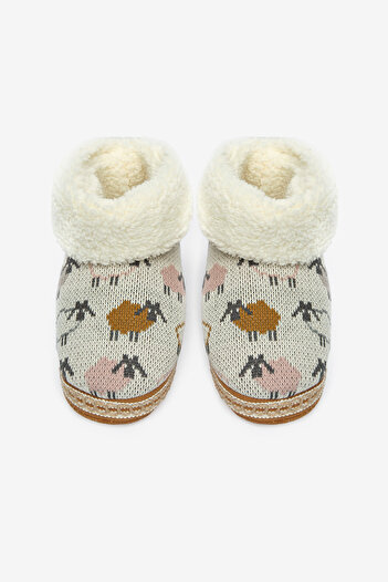 Penti Tricot Soft White Home Boots