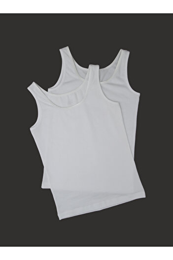 Blackspade Girl's Undershirt 2 Pack 1297 - White