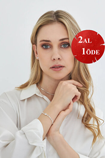 Lesa Wear مجموعة مجوهرات أنيقة من حجر الزركون الماسي