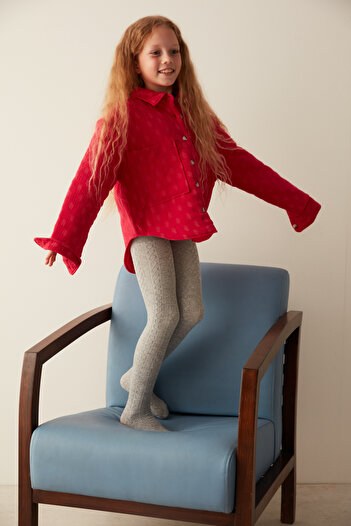 Penti Light Gray Girls' Pantyhose