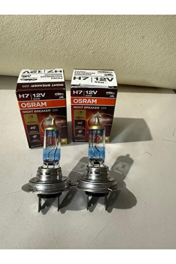 Osram 12v H7 Ampul 55w +%220 Fazla Işık Nıght Breaker 2adet